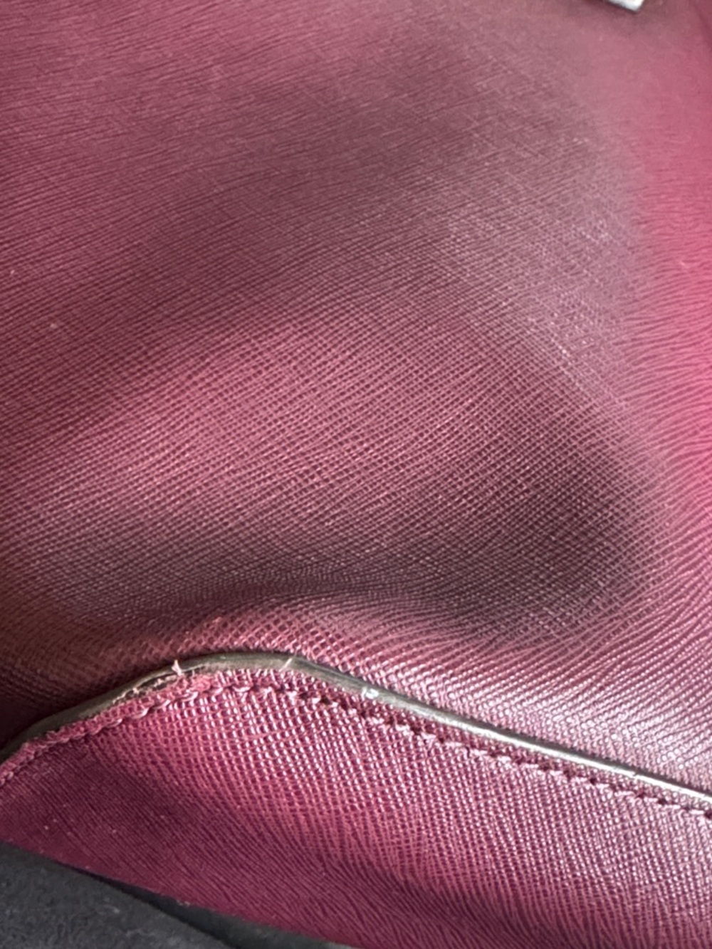 MICHAEL KORS Burgundy jet set Saffiano Leather Tote - Picture 12 of 12